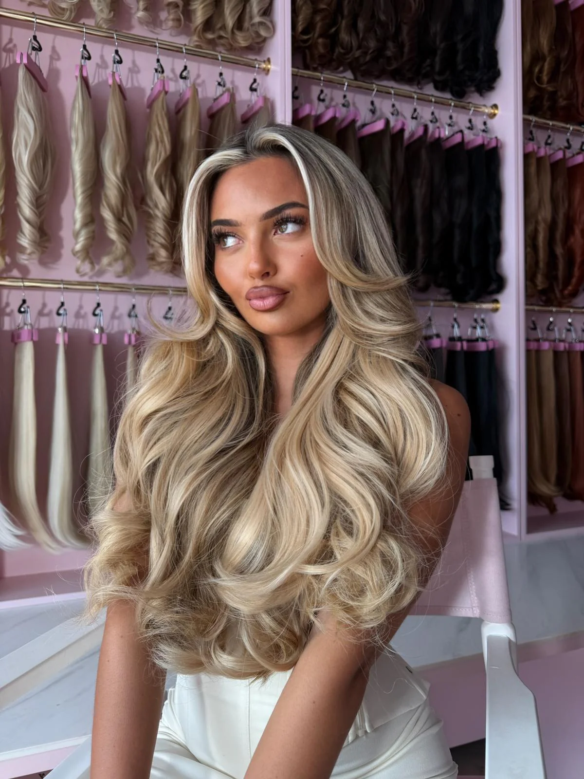 20" Bouncy Blow Out Clip In Extensions - Image 3